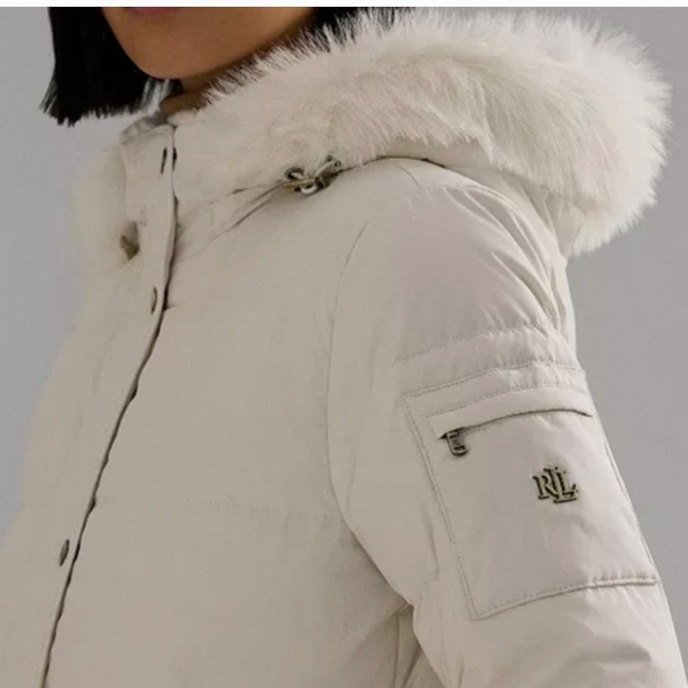 Lauren‎ Ralph Lauren White Puffer Jacket